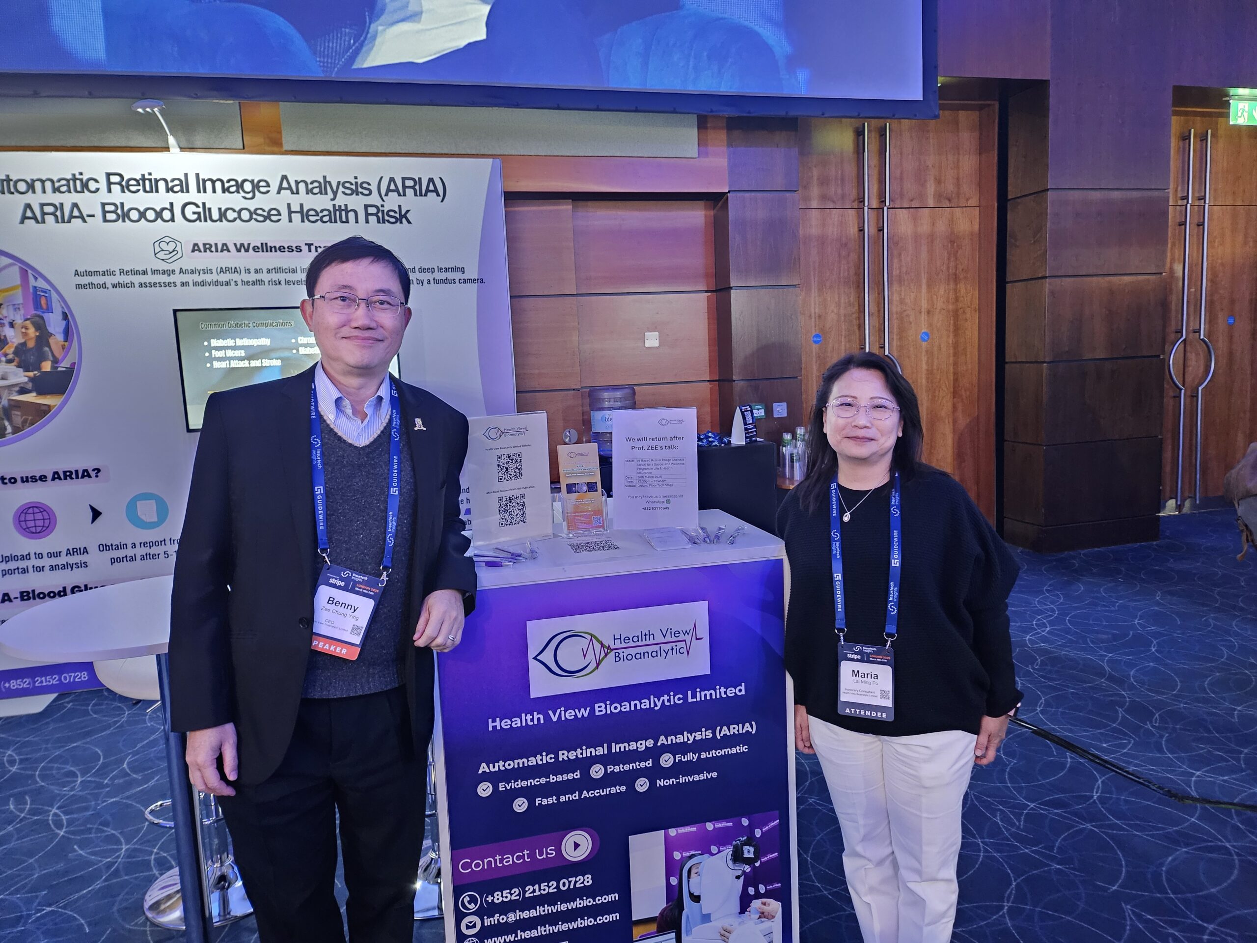 photo of Benny Zee and colleague at Insurtech Insights 2025